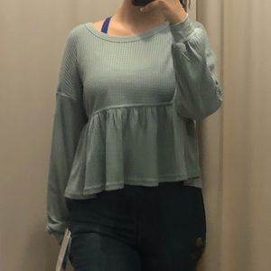 VESTIQUE GREEN BLOUSE